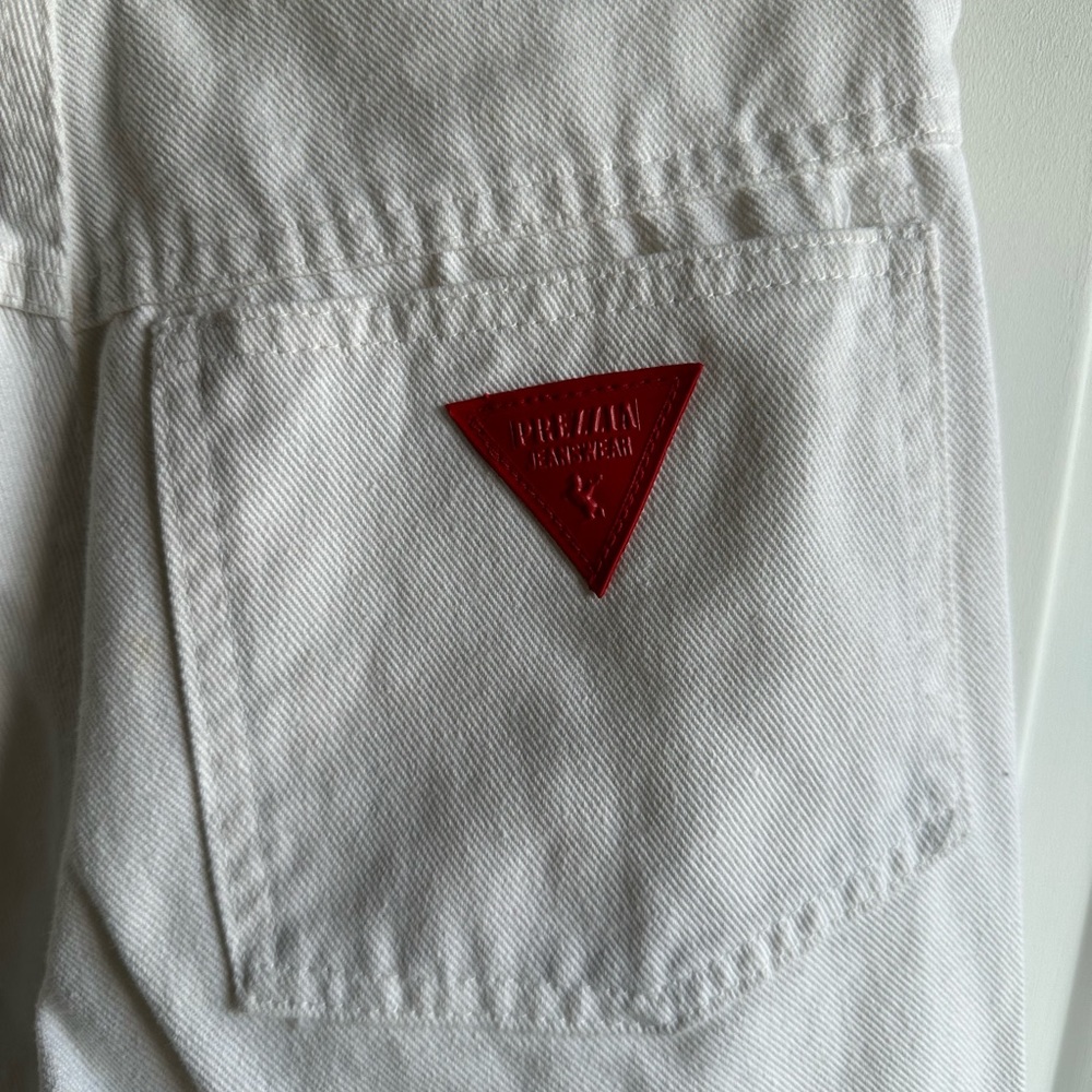 Vintage Prezzia White High Waisted Jeans Ankle Zipper Womens 24 00 - Picture 8 of 11